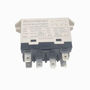 HLR6100-2ATUBCF Compressor Relay 208-240VAC 6-Pins 30A 277VAC -1 year warranty