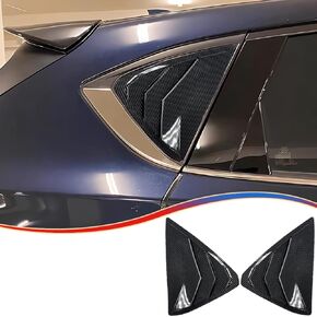 Window Louver，MUXEE 2Pcs Side Vent Window Louvers for Mazda CX-5/CX5 2017-2024, ABS Print Sport window Decorative Covers, Exterior Trim Accessories - Carbon Fiber