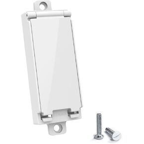 Rocker Light Switch Guard, ILIVABLE Child Proof Switch Plate Cover Prevents Kids or Accidental Turned On/Off Switch While Allowing Access (White, 1 Pack)