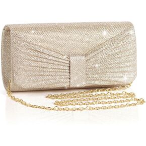 Evening Bag Clutch Purses for Women Wedding Bag Sparkling Party Handbag with Detachable Chain
