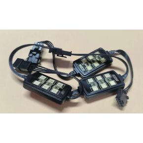 MZS LED Light Pods for Motorcycle LED Light Kit, Light Blocks Replacement for RGB LED Underglow Light Kit Strip Light(Pack of 3)