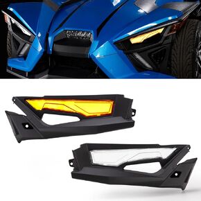طقم مصابيح ولوحات أمامية علوية متينة من HAKA TOUGH لـ Polaris Slingshot S SL SLR R LE GT، استبدال OEM #2414077,2414078,5454400,5454399، لملحقات Slingshot 2020-2023 in Kuwait