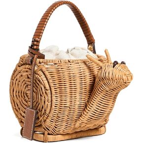 STAUD Women's Escargot Wicker Basket Bag