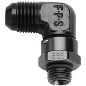 499207-BL #8 X 9/16-18 (6) 90 درجة دوارة أسود