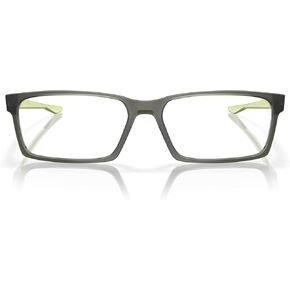 Oakley Men's Ox8060 Overhead Rectangular Prescription Eyewear Frames, Satin Grey Smoke/Demo Lens, 59 mm