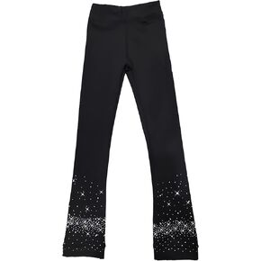 Icefigure Skating Training Suit Children's Skating Pants With Rhinestone At The Hem