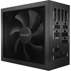 be quiet! Dark Power Pro 13 1600W Power Supply | ATX 3.0, 80 Plus Titanium, Digital Regulation, for PCIe 5.0 and 6+2 Graphics Cards 2X 12VHPWR Cable Incl, Modular Individually Sleeved Cables | BN501
