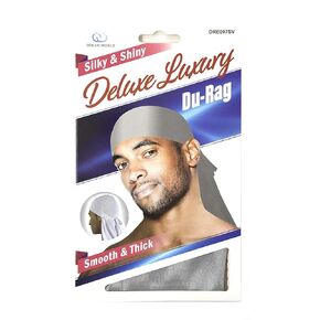Dream Deluxe Du-Rag Silver 3 Pack Smooth & Thick, Stretchable, Wrinkle Free, 100% Polyester