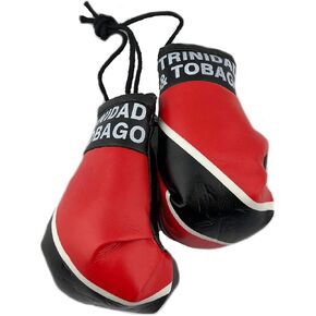 joleully Red Hat Ent Hanging Car Mirror Mini Boxing Gloves (Trinidad and Tobago)