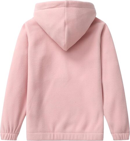 Kids Jacket with Hood Soft Polar Outerwear Coat Girls Springs Half-Zip Fleece Jackets in Saudi Arabia