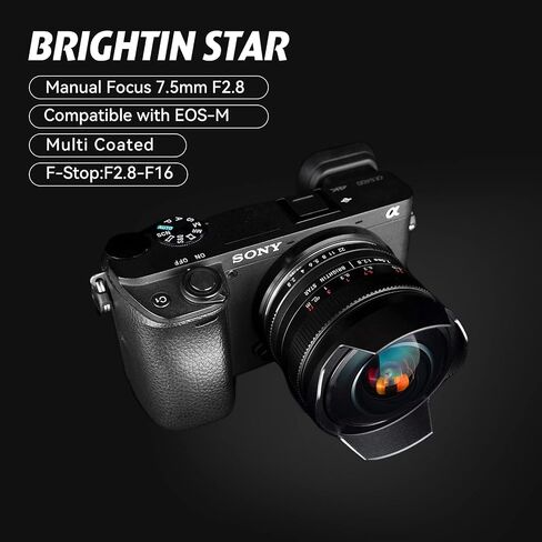 7.5mm F2.8 Ultra Wide-Angle Fisheye Manual Focus APS-C Mirrorless Camera Lens, Fit for Fuji XF in Saudi Arabia