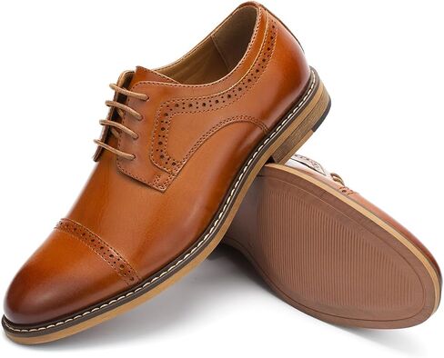 Temeshu Men's Oxfords Lace Up Casual Dress Shoes Classic Formal Modern Business Shoes DS08 in Kuwait