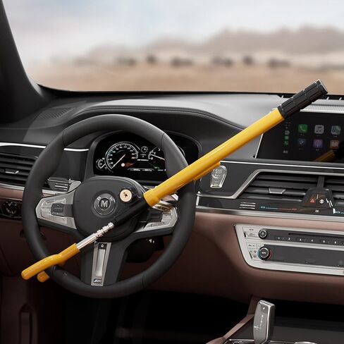 جهاز مضاد للسرقة لقفل عجلة قيادة السيارة من سوردوكا، أقفال عجلة قيادة سهلة التركيب للسيارات والشاحنات ذات الدفع الرباعي، أسطوانة قفل مطورة، حماية مطاطية، جهاز أمان عالمي قابل للتمديد in Kuwait