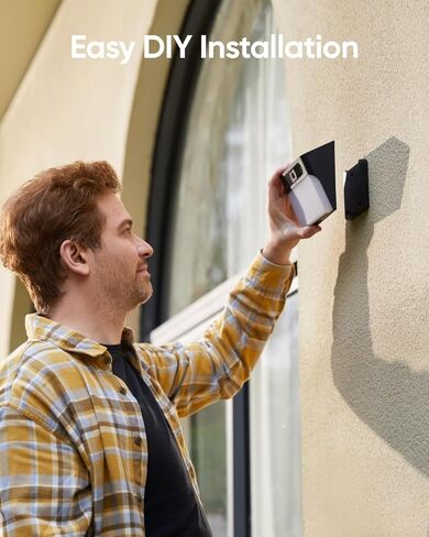 eufy Security Solar Wall Light Cam S120، كاميرا أمان تعمل بالطاقة الشمسية، لاسلكية خارجية، كاميرا 2K، طاقة إلى الأبد، ضوء نشط بالحركة، كشف الذكاء الاصطناعي، IP65 مقاوم للماء، ضوء كشاف، بدون رسوم شهرية in Kuwait