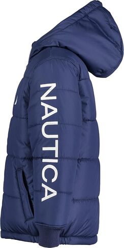 سترة فقاعات بغطاء للرأس ثقيلة الوزن للأولاد من Nautica مع بطانة من الصوف القطبي in Saudi Arabia
