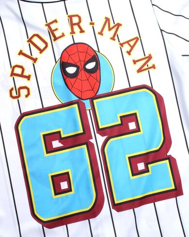Marvel Women's Spider-Man Baseball Jersey - Novelty Fashion Spider-Man Uniform Shirt - Spidey Jersey Top for Women (S-L) in Saudi Arabia