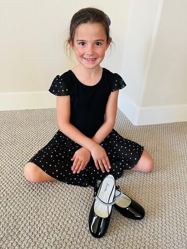 Stelle Ballet Leotards for Girls Dance Leotard with Skirt Toddler Ballet Outfit Ruffle Sleeve Kids Activewear Dress in Kuwait