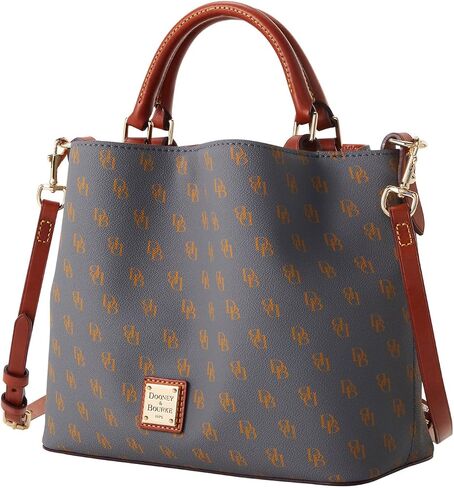 Dooney & Bourke Women's Gretta Small Brenna Satchel in Coated Cotton, with Adjustable Shoulder Strap in Saudi Arabia