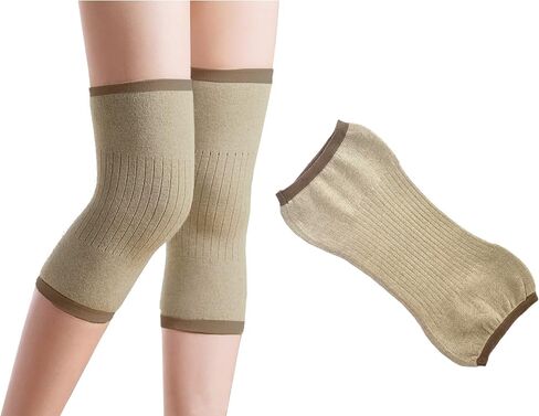 Unisex Cashmere Wool Knee Brace Pads Winter Warm Knee Warmers Thicken Breathable Elastic Knees Sleeves in Saudi Arabia