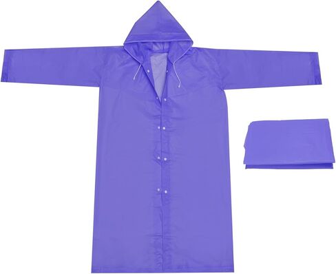 PATIKIL Rain Ponchos for Adults, Lightweight EVA Rain Coat Waterproof Rain Jackets in Saudi Arabia