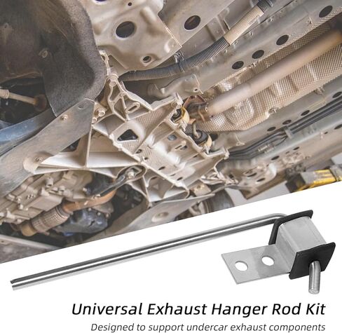 قضيب شماعات العادم من الفولاذ المقاوم للصدأ ملحوم على شماعة نظام العادم الثقيلة شماعة نظام العادم 3/8 بوصة طول 10 بوصة، حزمة من 3 in Kuwait