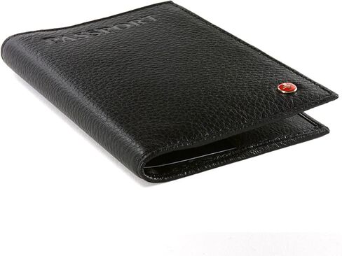 غطاء جواز سفر جلدي من Alpine Swiss RFID، حقيبة سفر آمنة لحماية الهوية in Kuwait