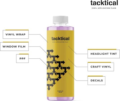 VViViD Tacktical 2 in 1 Application Fluid for Vinyl Wraps, Decals, Stickers, and Window Tint with Spray Head - 16oz (473ml) in Saudi Arabia
