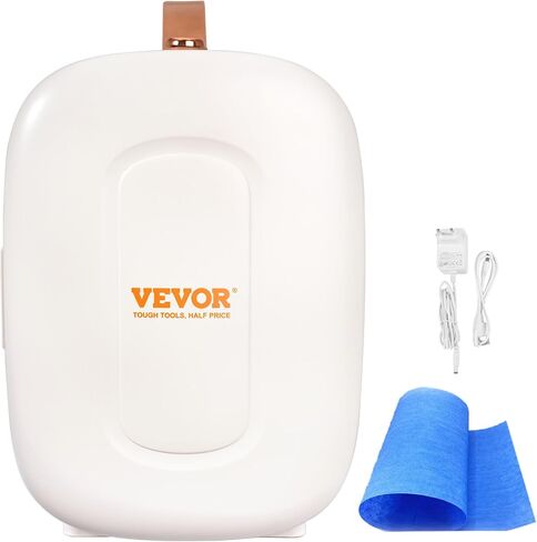 VEVOR Mini Skin Care Fridge, 4 L/6 Can Cute Makeup Fridge for Cosmetics Beverage Fruit Milk, AC/DC Cooler & Warmer, Mute Tiny Refrigerator for Bedroom Office Dorm Desk Car, ETL Certified, White in Saudi Arabia
