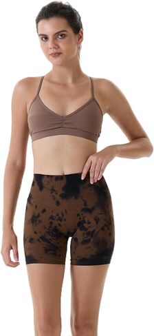 AUROLA CAMO Collection Workout Shorts for Women Subtle Logo Seamless Scrunch Active Short in Saudi Arabia