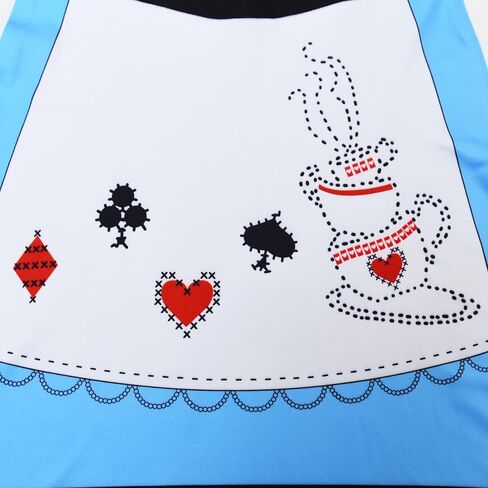 Summer Short Sleeve Girl's Dresses, Blue and White Dress with Heart Patterns in Saudi Arabia