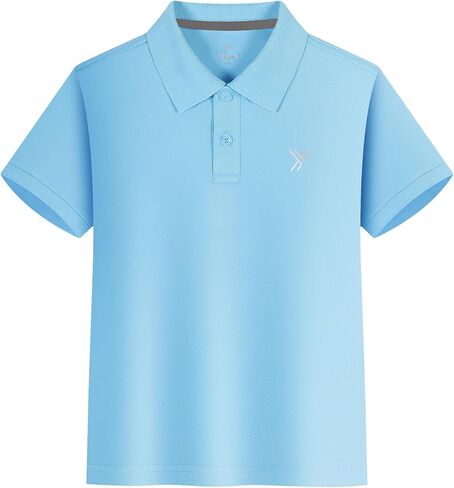 Youper 2-Pack Boys Performance Polo Shirt, Youth Quick Dry Short Sleeve School Uniform Polo Shirt in Saudi Arabia