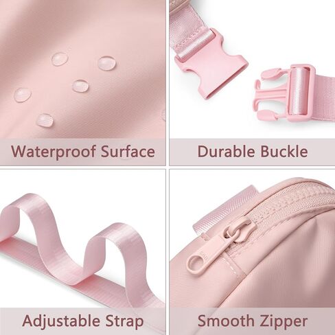 حقيبة حزام Fanny Pack: حقيبة كروس للنساء في كل مكان، حقائب خصر عصرية مع حزام قابل للتعديل، حقيبة خفيفة الوزن للجري والمشي لمسافات طويلة والسفر والتمارين in Kuwait