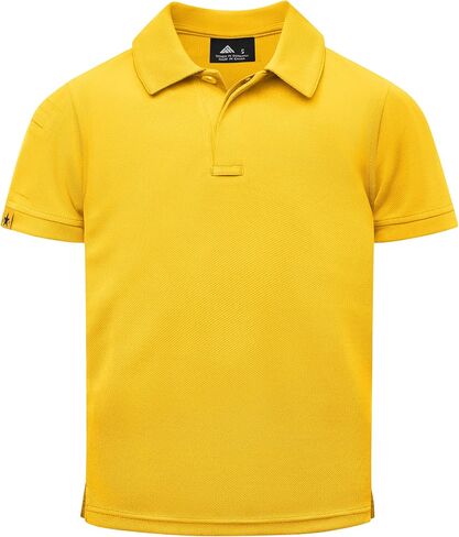 Boys Polo Shirt Short Sleeve Button Down Shirt Moisture Wicking Golf Shirts Performance Polo Shirts for kids in Saudi Arabia
