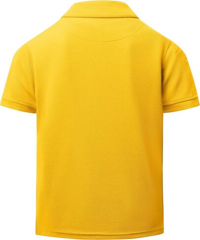 Boys Polo Shirt Short Sleeve Button Down Shirt Moisture Wicking Golf Shirts Performance Polo Shirts for kids in Saudi Arabia