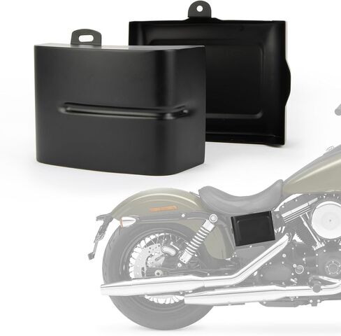 PSLER Battery Side Covers Fairing Side Panel for Dyna Fat Bob Super Glide Wide Glide Switchback 2006-2017 and for Dyna Street Bob 2006-2014 Matte Black in Saudi Arabia