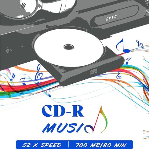 PioData CD-R 52X 700MB Logo أعلى الوسائط القابلة للتسجيل - 100 قرص صندوق كعكة المغزل in Saudi Arabia