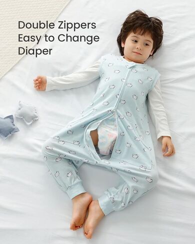HOMEAL Toddler Sleep Sacks 5t-7t - Sleeveless Sleep Sack with Legs in Saudi Arabia