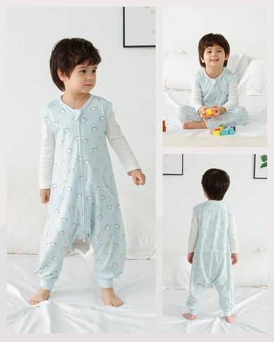 HOMEAL Toddler Sleep Sacks 5t-7t - Sleeveless Sleep Sack with Legs in Saudi Arabia
