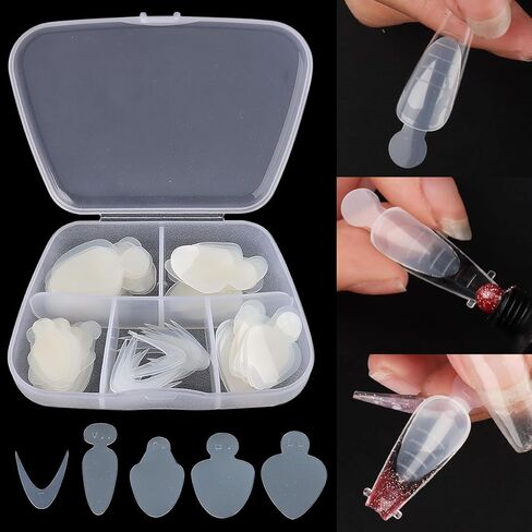 Dual Nail Form Kit, 480pcs Dual Forms for Polygel, Stiletto Coffin Ballerina Nail Extension Forms, 10pcs Nail Clips With Nail Gel Brush Pen Nail Files Buffer, Nail Extension Kit for Beginner in Kuwait