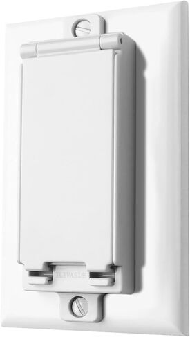 Light Switch Guard, ILIVABLE Child Proof Switch Plate Cover Prevents Kids or Accidental Turned On/Off Switch While Allowing Access (White, 2 Pack) in Saudi Arabia