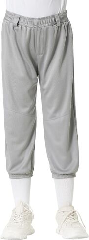 QBK 2T 3T 4T 5T Toddler Girls' Softball Pants Boys' Baseball Pant tee Ball Pants Fastpitch Pants with Pockets in Saudi Arabia