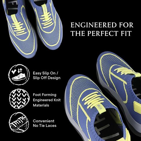 The Callisto Men's Sneaker Knit Slip-On, Men's Casual Footwear for Everyday Wear, Lightweight & Breathable, Multi Colors & Sizes in Saudi Arabia