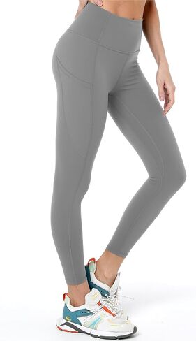 Tummy Control Workout Yoga Leggings with Pockets for Women High Waisted Buttery Soft Athletic Yoga Pants in Kuwait