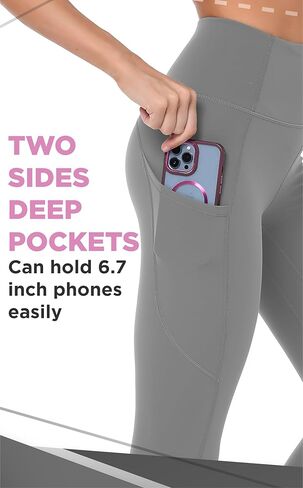 Tummy Control Workout Yoga Leggings with Pockets for Women High Waisted Buttery Soft Athletic Yoga Pants in Kuwait