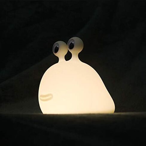 Slug Night Light Official Licensed Genuine Silicone Lamp | Don't Bug Me Gifts for Classroom Bedroom, Cute Animal Bedside Lamp for Kids, Nursery Squishy Lamp for Baby Breastfeeding. in Saudi Arabia