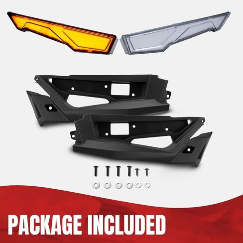 طقم مصابيح ولوحات أمامية علوية متينة من HAKA TOUGH لـ Polaris Slingshot S SL SLR R LE GT، استبدال OEM #2414077,2414078,5454400,5454399، لملحقات Slingshot 2020-2023 in Saudi Arabia