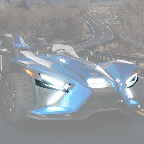 طقم مصابيح ولوحات أمامية علوية متينة من HAKA TOUGH لـ Polaris Slingshot S SL SLR R LE GT، استبدال OEM #2414077,2414078,5454400,5454399، لملحقات Slingshot 2020-2023 in Saudi Arabia