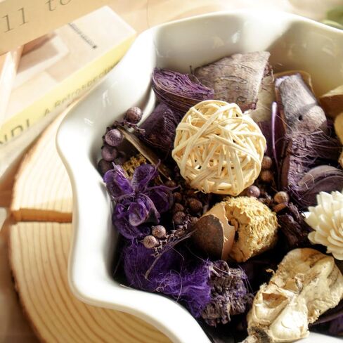 Potpourri Bags,Purple White Decorative Potpourri Bowl Filler,Lavender Scented Potpourri Dried Flowers,Home Fragrance Sachet, Vase Fillers,Summer Bathroom Decor(2 Mini Bags|6 oz) in Saudi Arabia