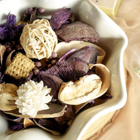 Potpourri Bags,Purple White Decorative Potpourri Bowl Filler,Lavender Scented Potpourri Dried Flowers,Home Fragrance Sachet, Vase Fillers,Summer Bathroom Decor(2 Mini Bags|6 oz) in Saudi Arabia