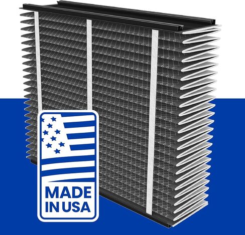 فلتر بديل AprilAire 413CBN لأجهزة تنقية الهواء المنزلية بالكامل من AprilAire - MERV 13 مع الكربون، حساسية منزلية صحية + تقليل الرائحة، فلتر هواء 16x25x4 (عبوة من قطعتين) in Kuwait